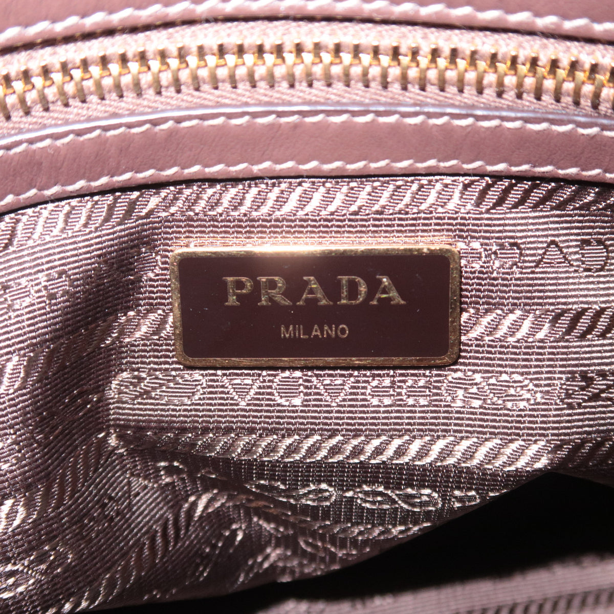 PRADA 2Way Logo Jacquard Handbag