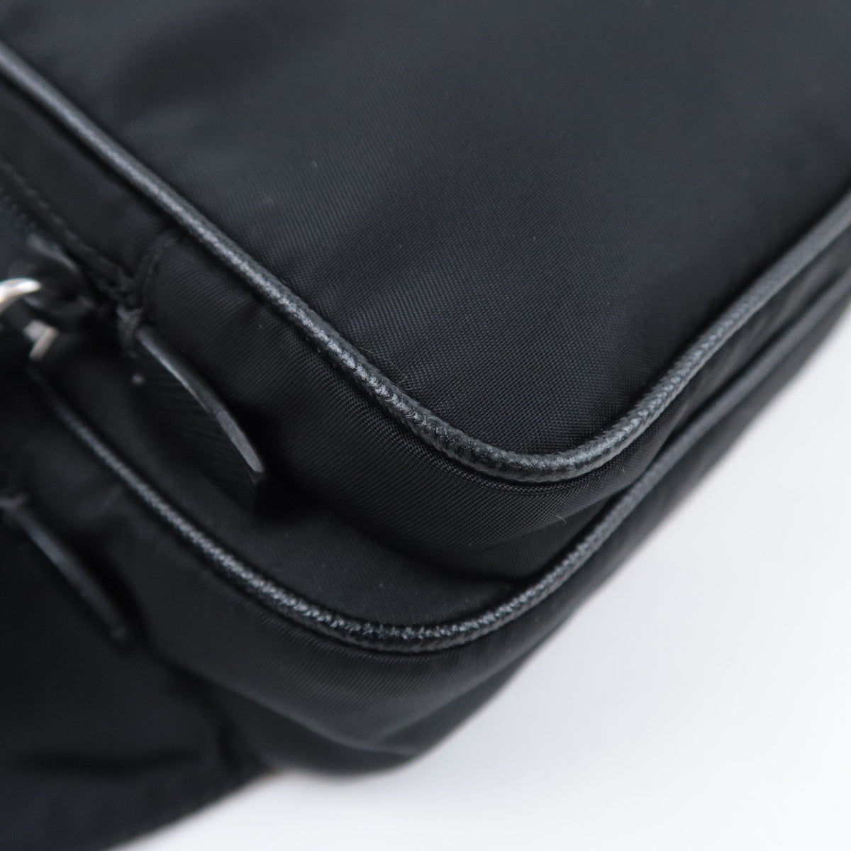 PRADA Nylon Leather Waist Bag Fanny Pack
