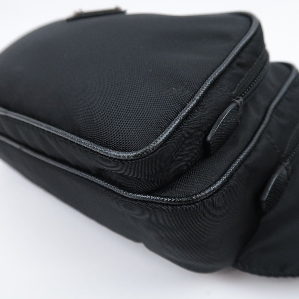 PRADA Nylon Leather Waist Bag Fanny Pack