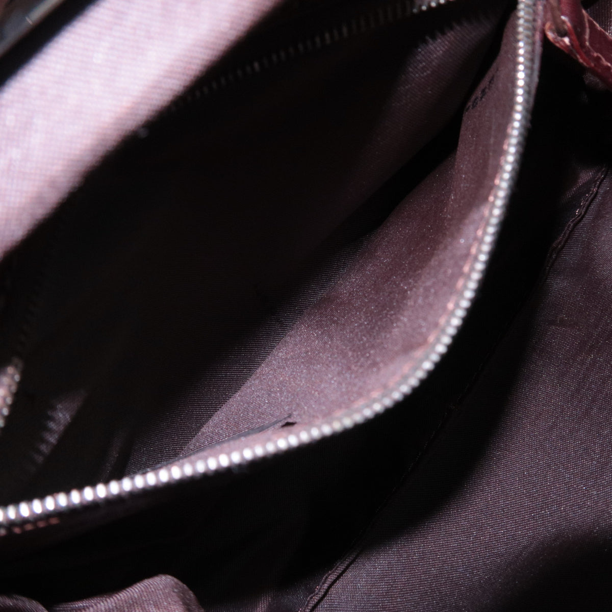 FENDI Zucca Kiss Lock Canvas Handbag