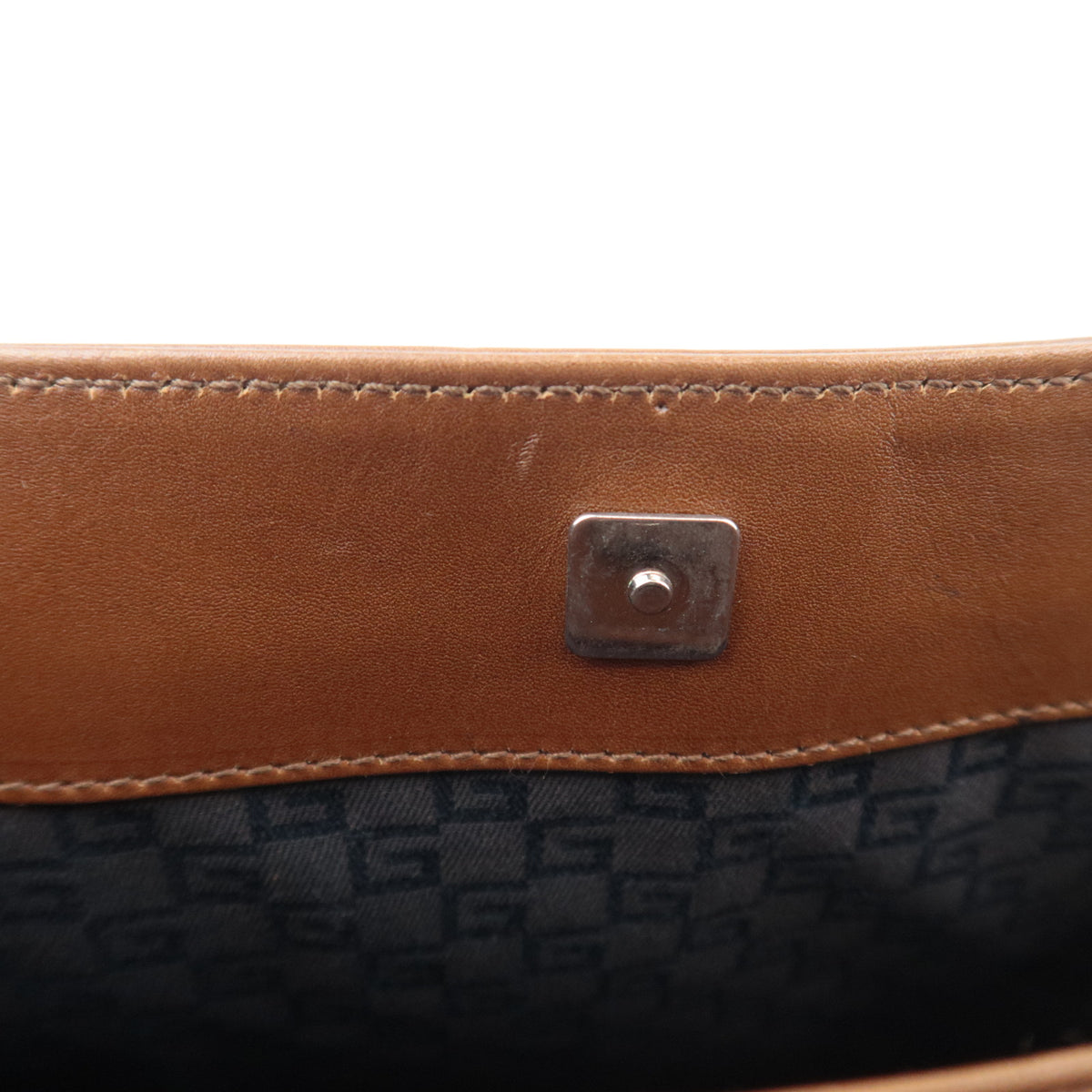 GUCCI Sherry Suede Web Stripe Shoulder Bag 33900