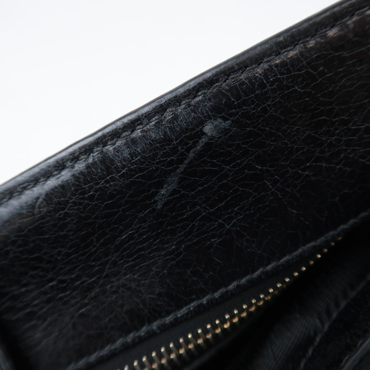 PRADA 2Way Leather Handbag Black