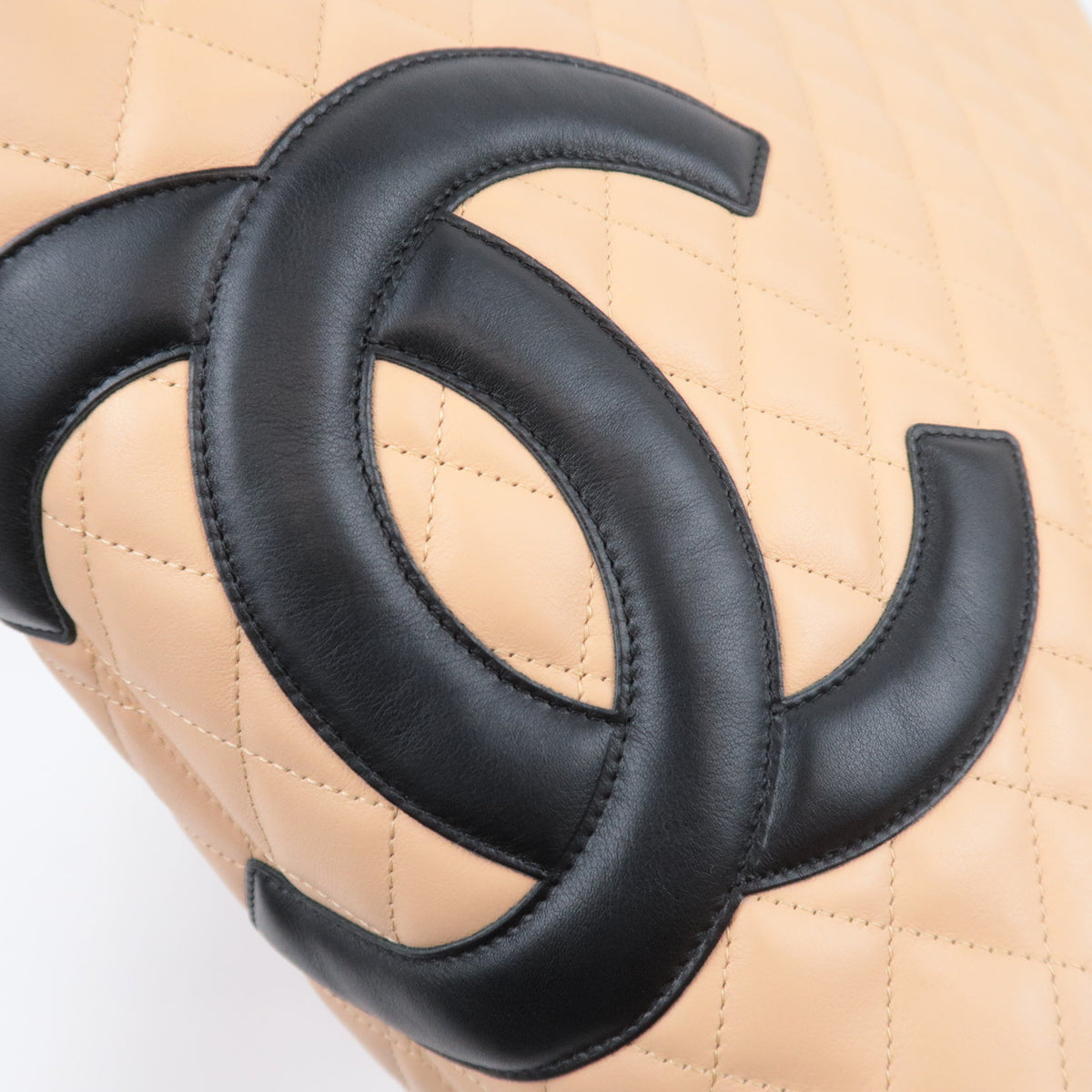 CHANEL Cambon Line Large Tote Bag Lambskin A25169