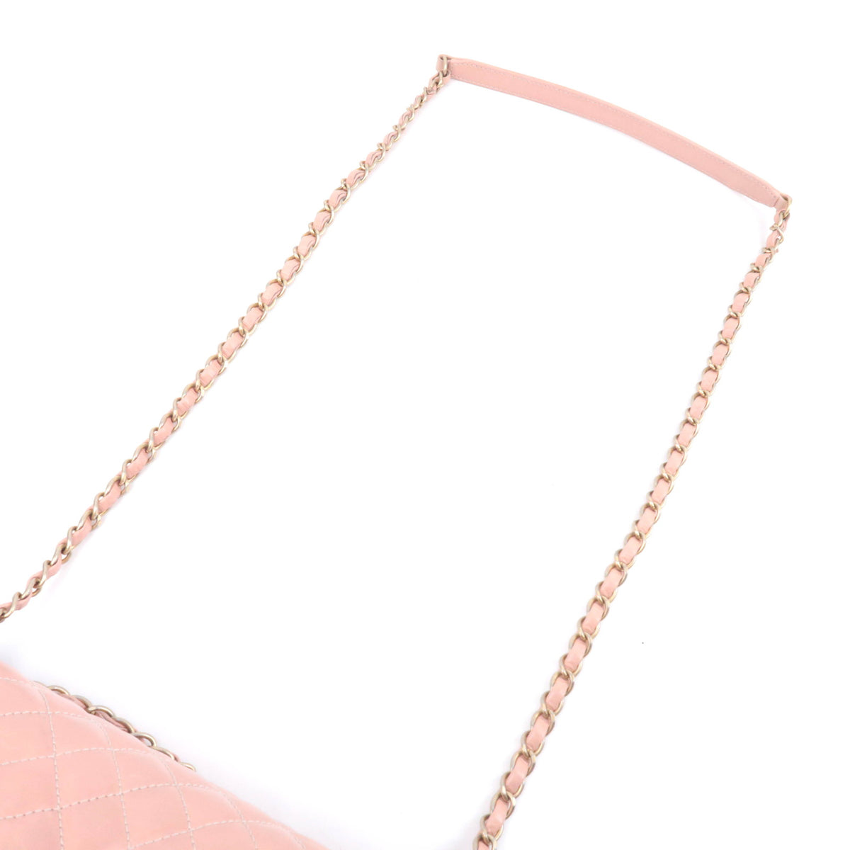 CHANEL Daily Walk Matelasse Pink Leather Flap Bag