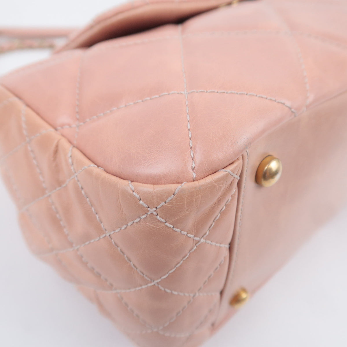 CHANEL Daily Walk Matelasse Pink Leather Flap Bag