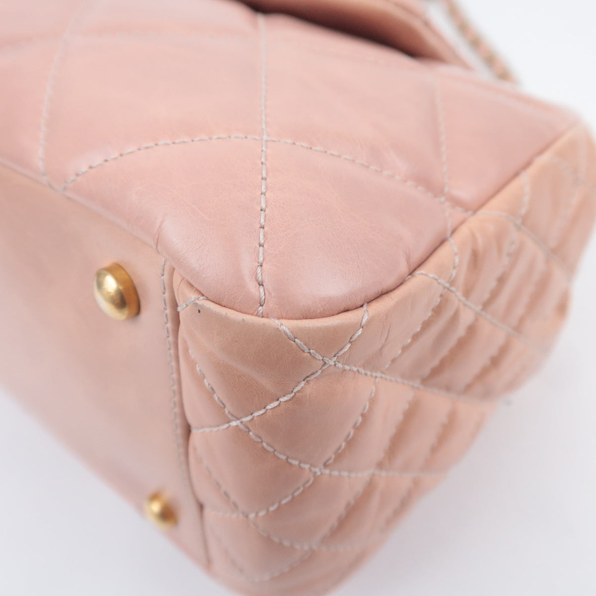 CHANEL Daily Walk Matelasse Pink Leather Flap Bag