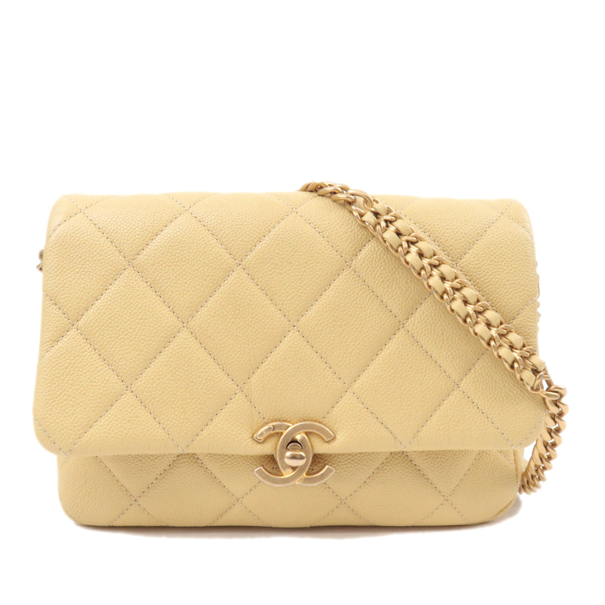 CHANEL Classic Chain Shoulder Bag Caviarskin92812