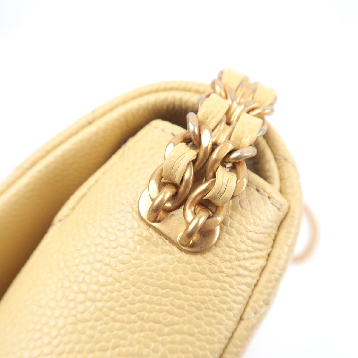 CHANEL Classic Chain Shoulder Bag Caviarskin