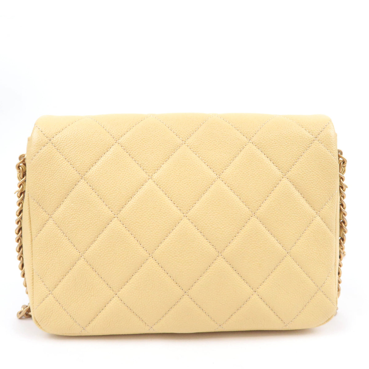 CHANEL Classic Chain Shoulder Bag Caviarskin