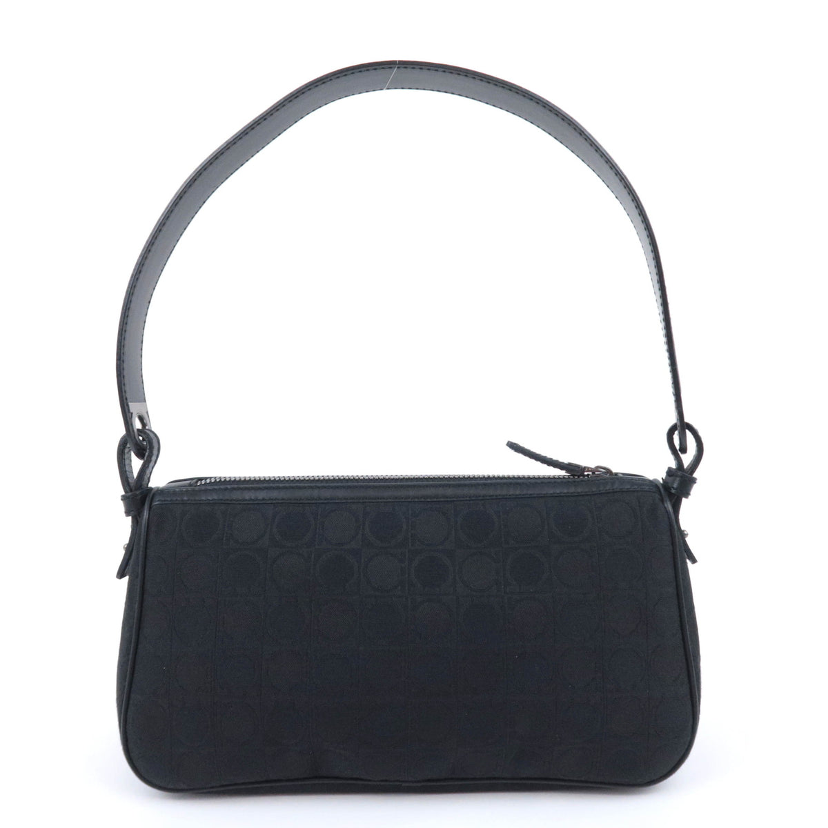 Ferragamo Gancini Small Canvas Shoulder Bag