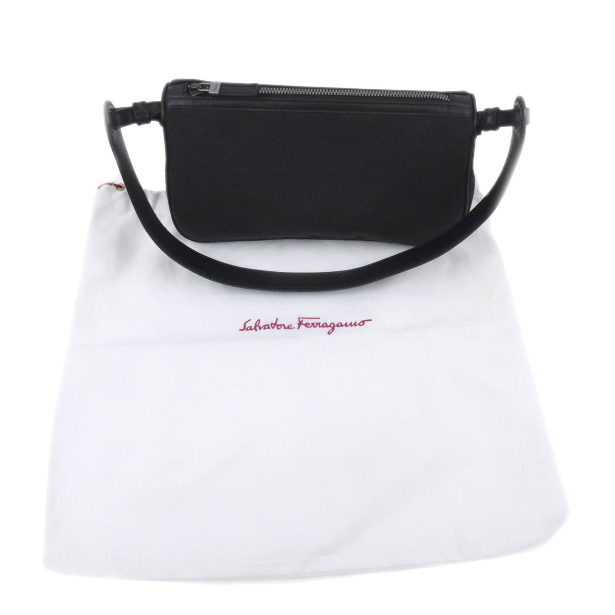 Ferragamo Gancini Small Canvas Shoulder Bag