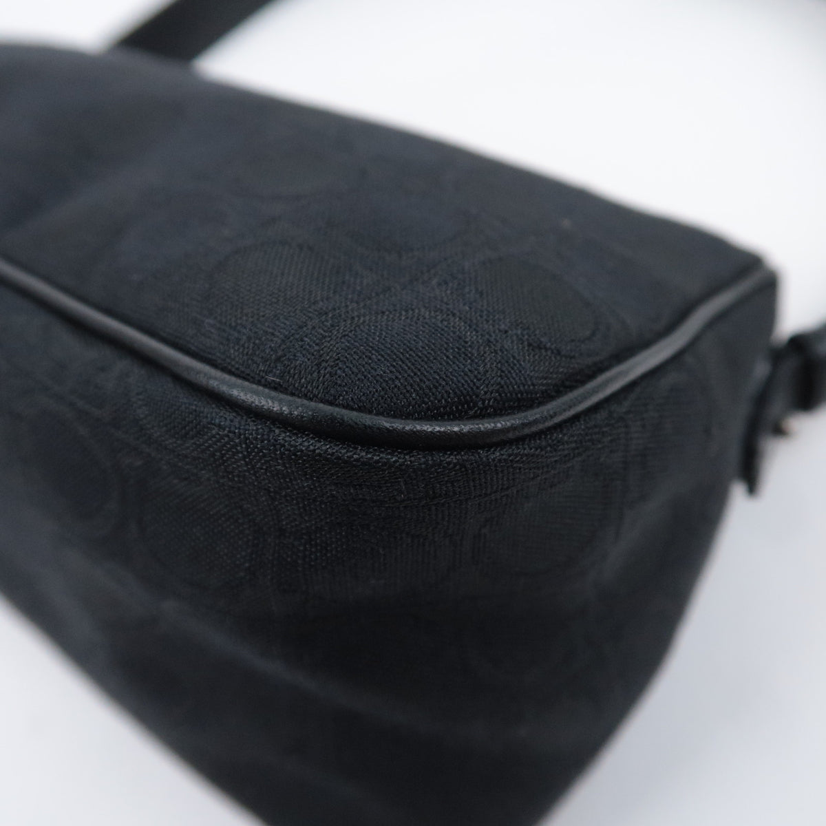 Ferragamo Gancini Small Canvas Shoulder Bag