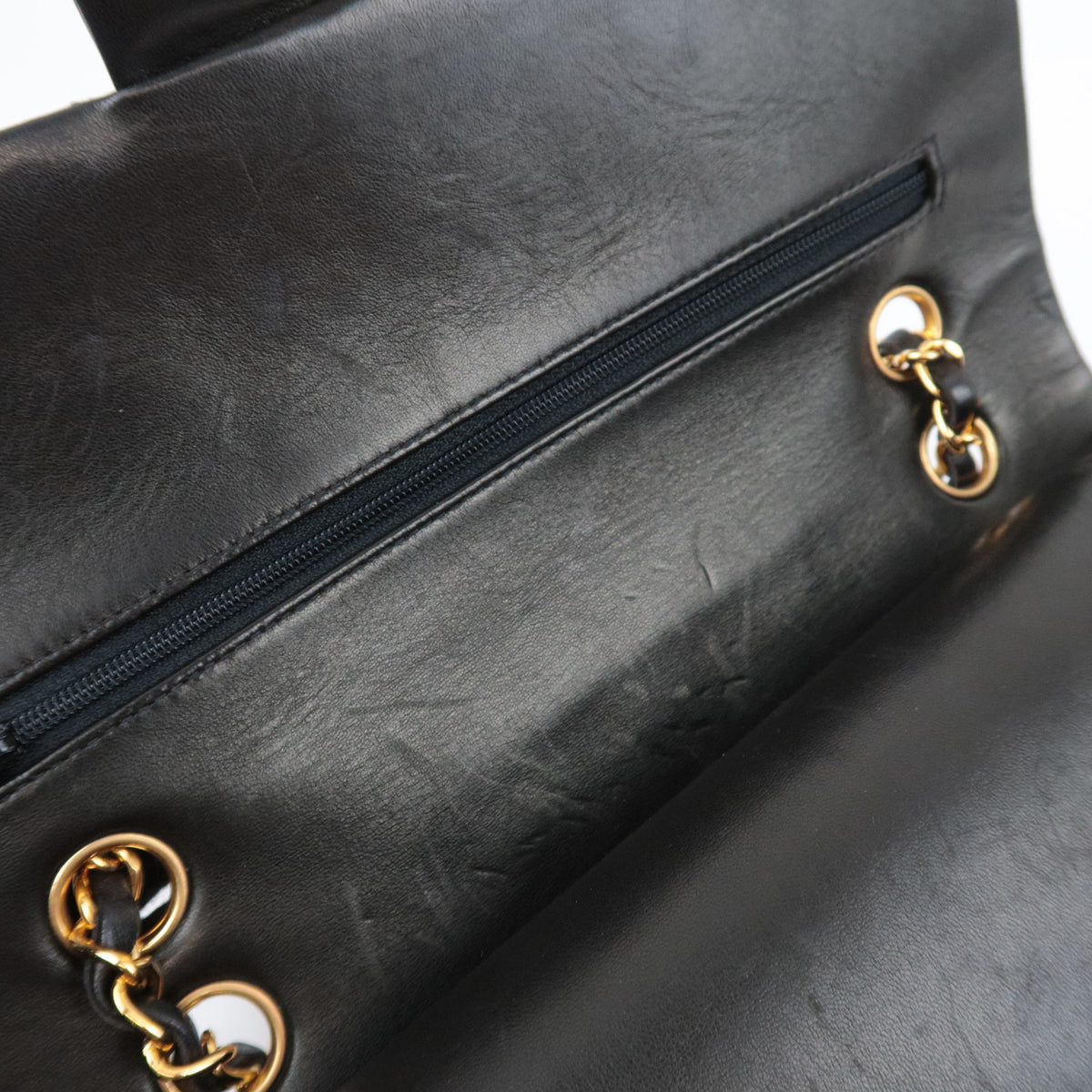 CHANEL Matelasse 25 Double Flap Shoulder Bag Lambskin