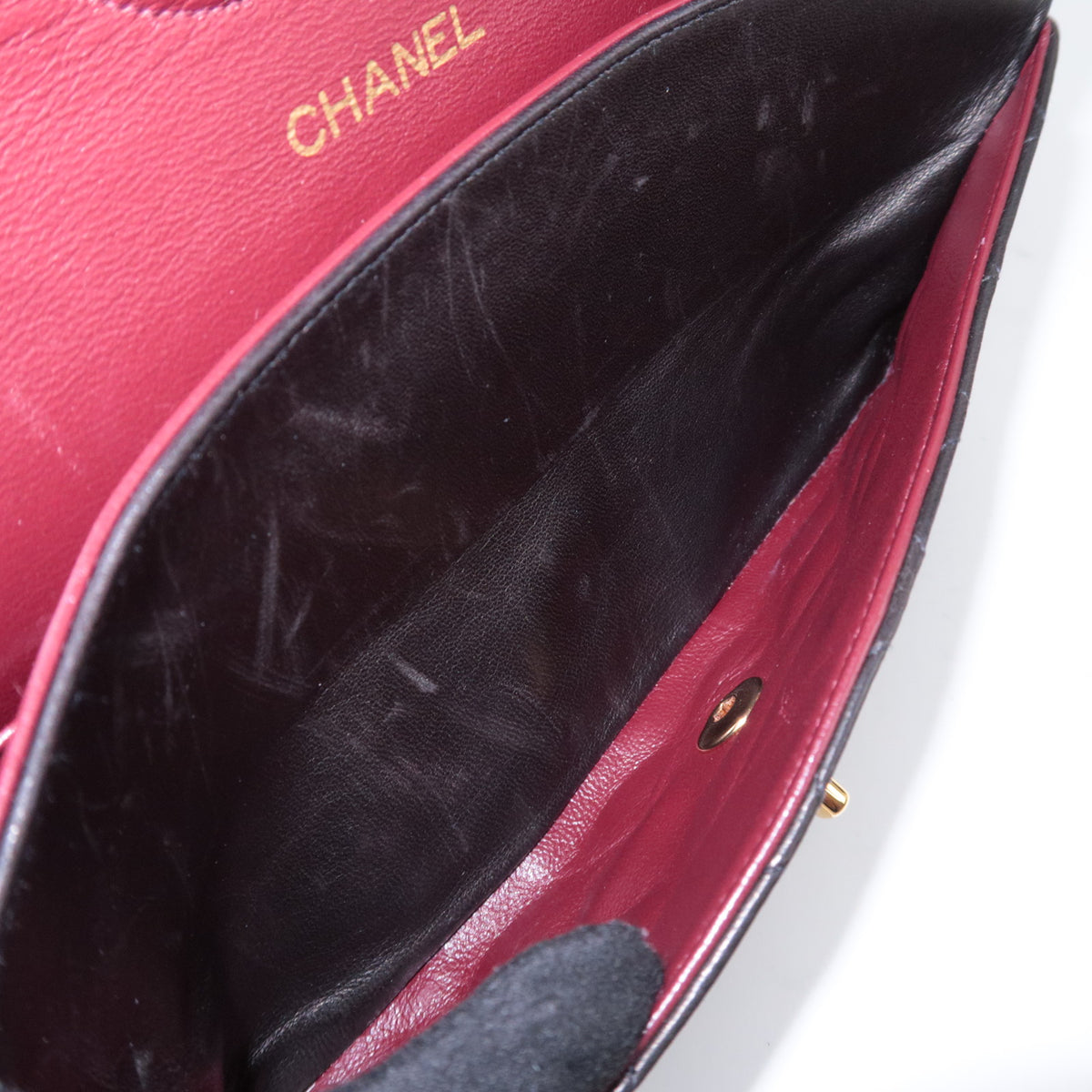 CHANEL Matelasse 25 Double Flap Shoulder Bag Lambskin