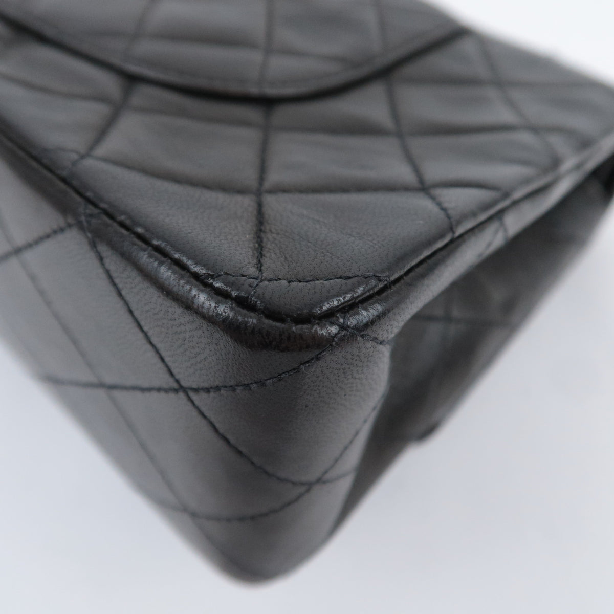 CHANEL Matelasse 25 Double Flap Shoulder Bag Lambskin