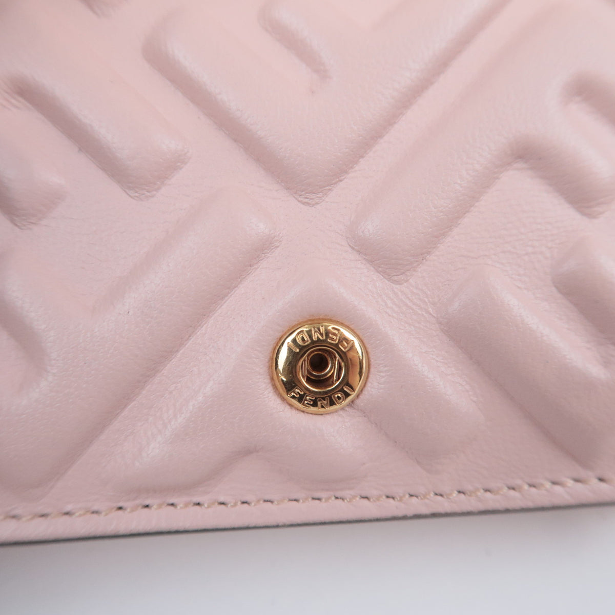 FENDI F Is FENDI Leather Tri-Fold Wallet 8M0395