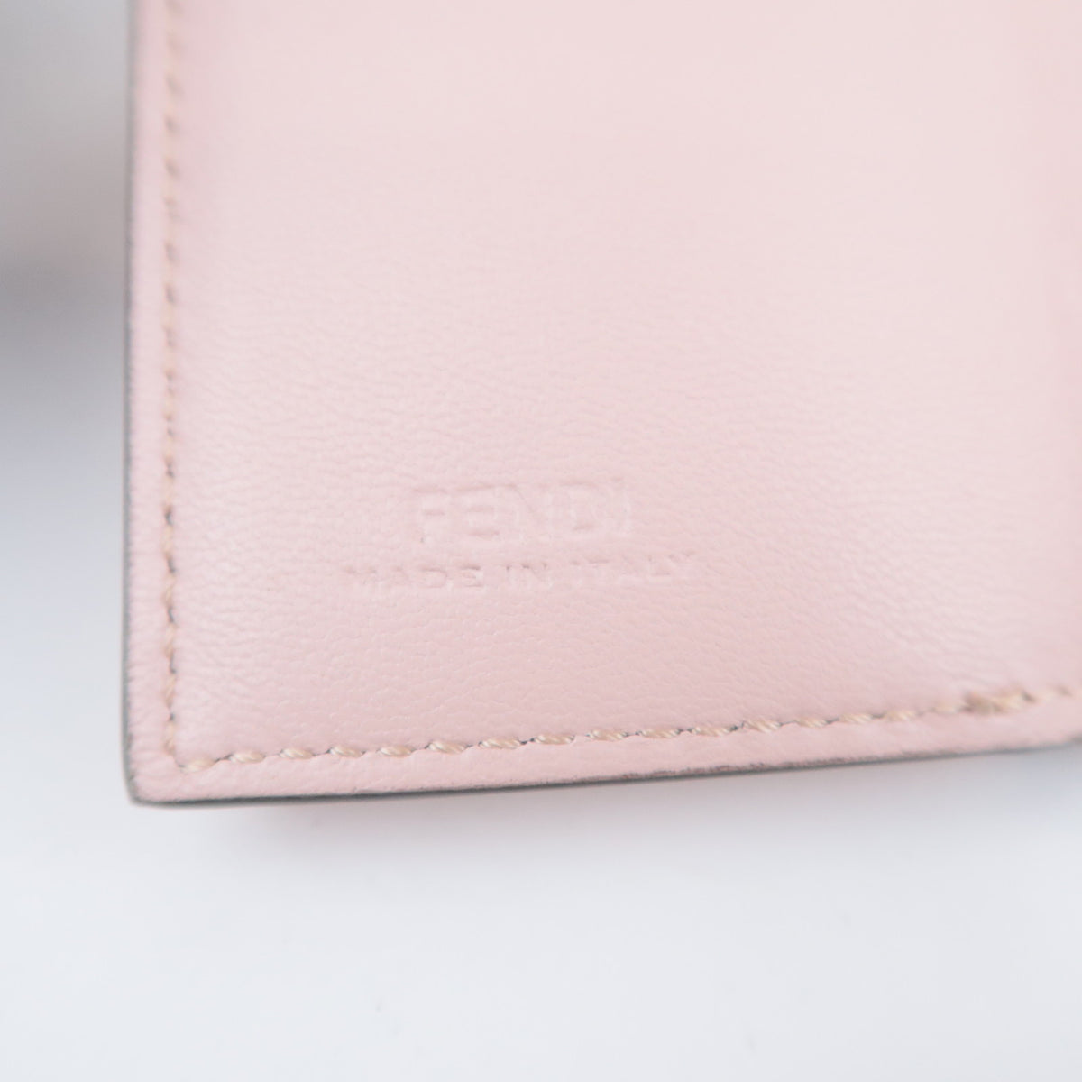 FENDI F Is FENDI Leather Tri-Fold Wallet 8M0395