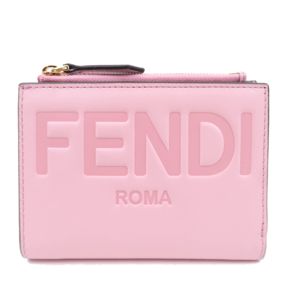 FENDI Roma Logo Embossed Leather Wallet 8M044792820