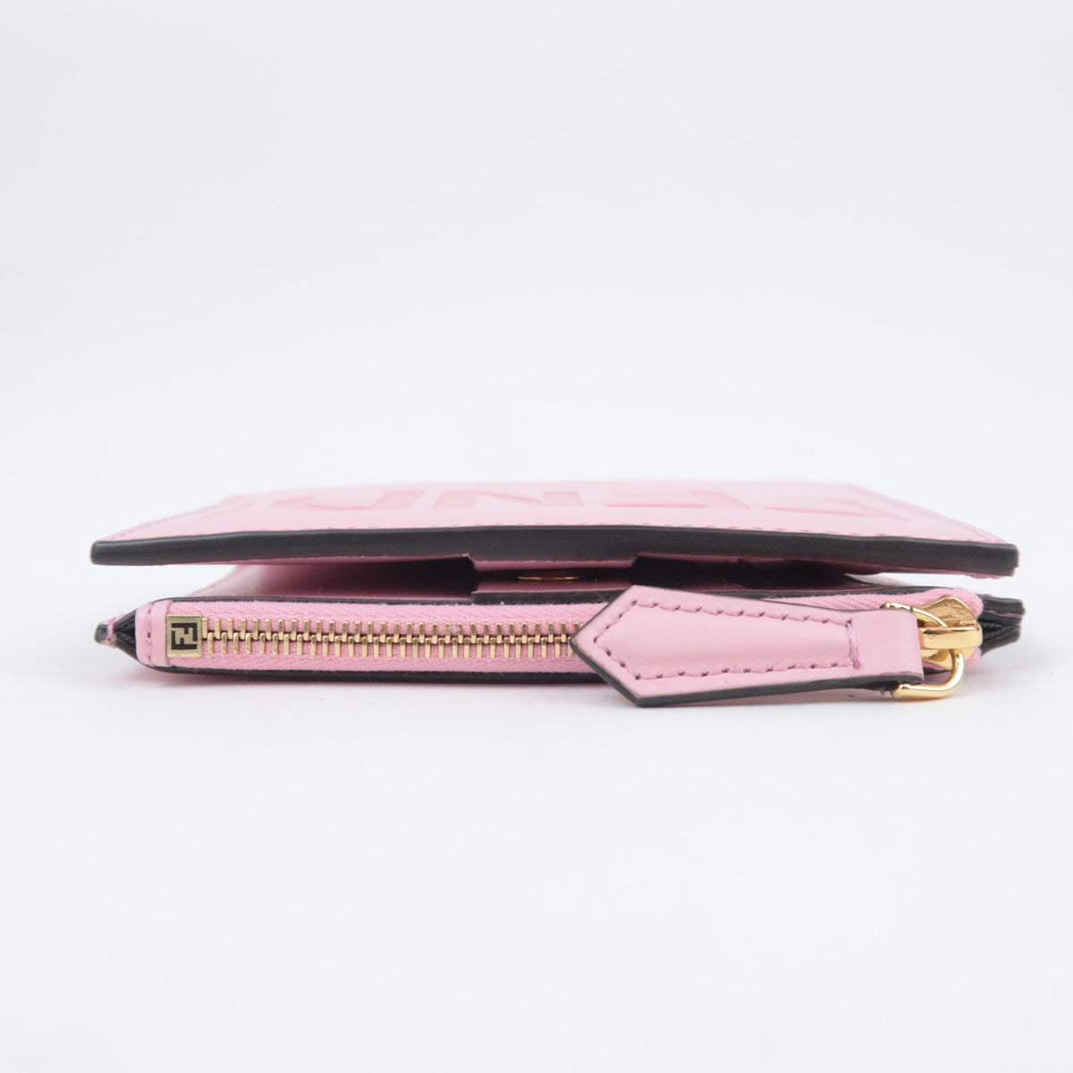 FENDI Roma Logo Embossed Leather Wallet 8M0447