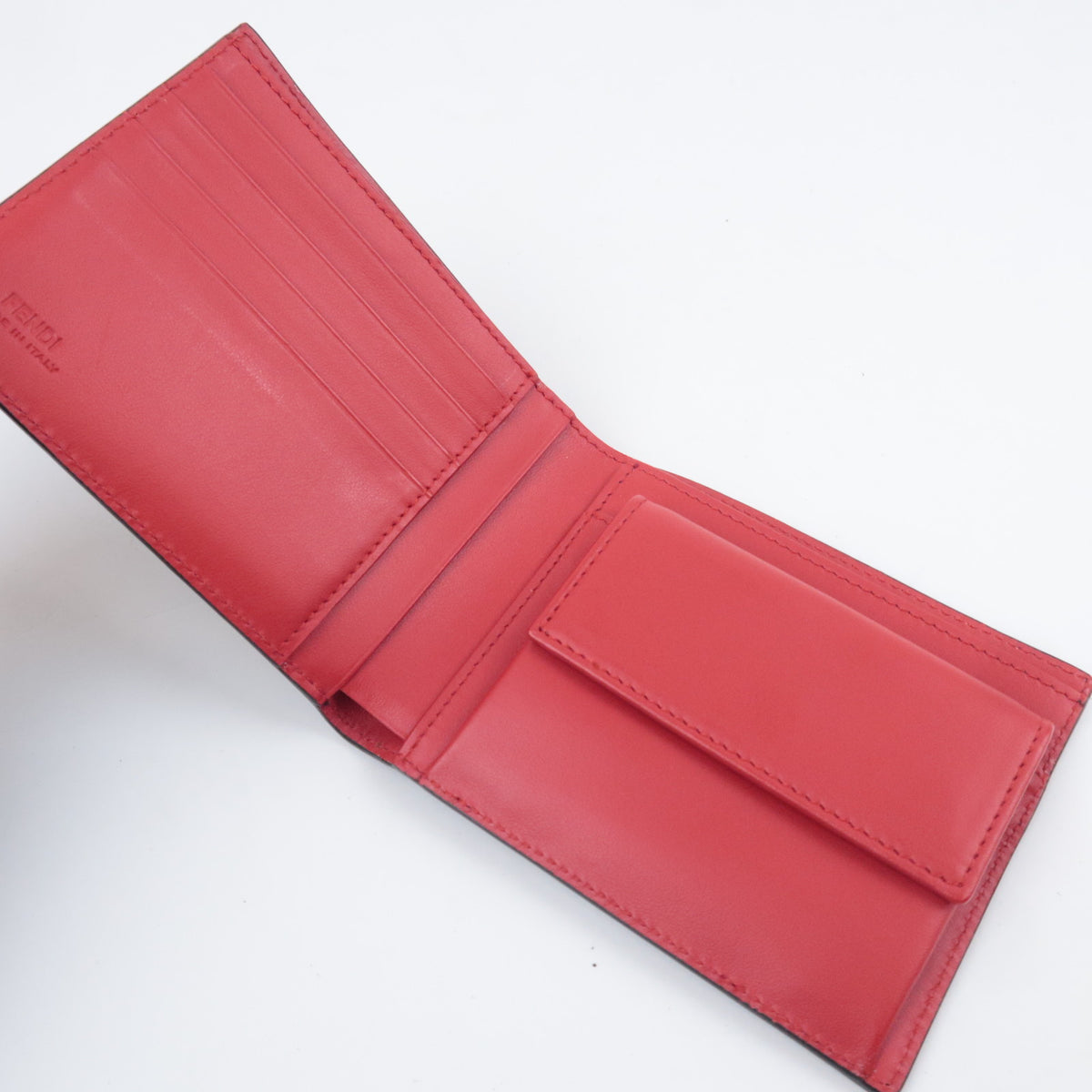 FENDI Monster Leather Bifold Wallet 7M0001