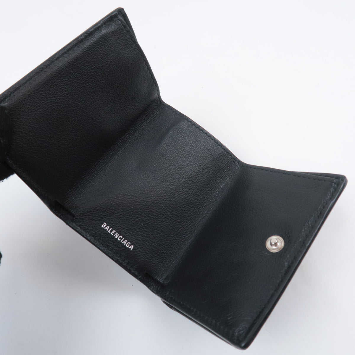 BALENCIAGA Paper Mini Leather Wallet 391446