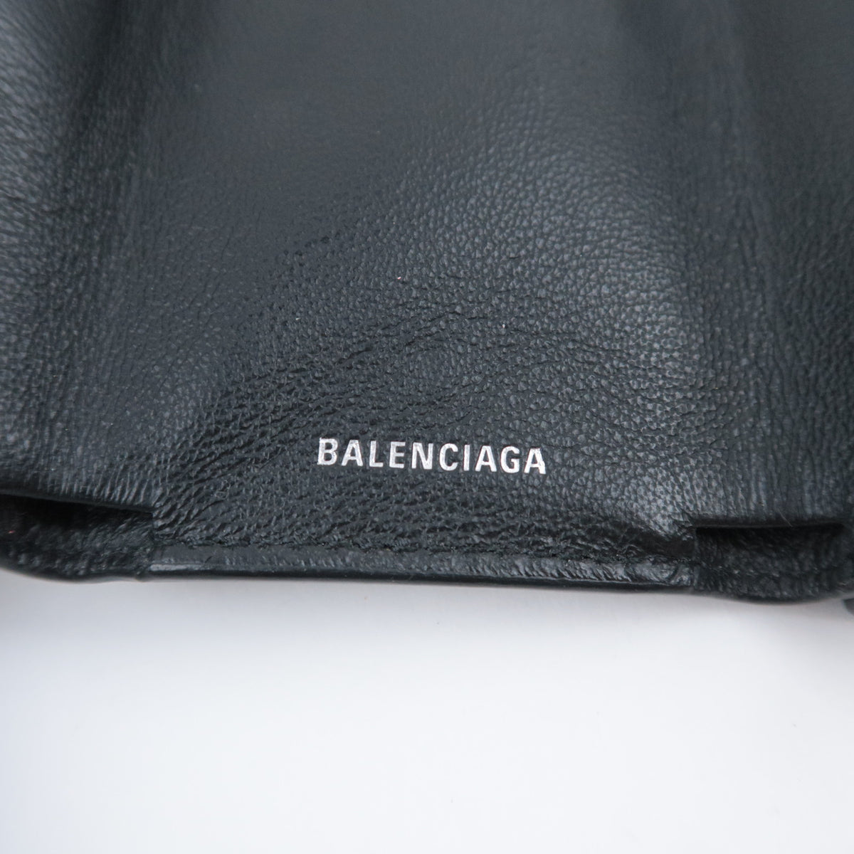 BALENCIAGA Paper Mini Leather Wallet 391446