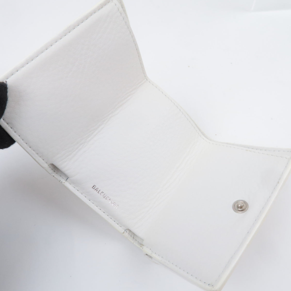 BALENCIAGA Paper Mini Leather Wallet 391446