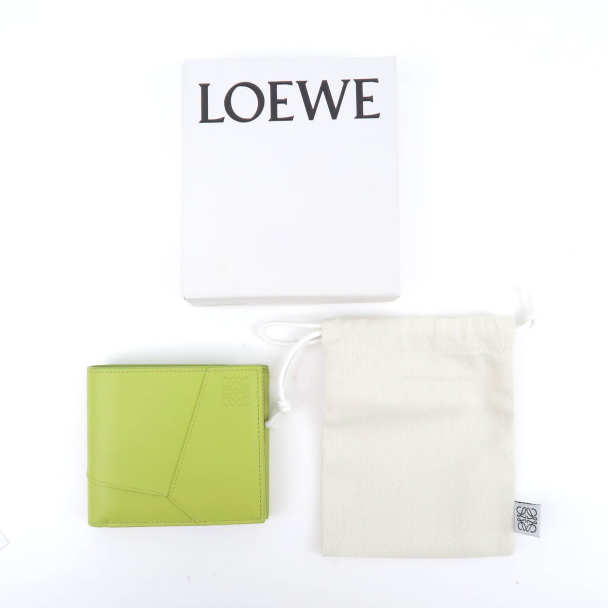 LOEWE Puzzle Edge Bi-Fold Leather Wallet