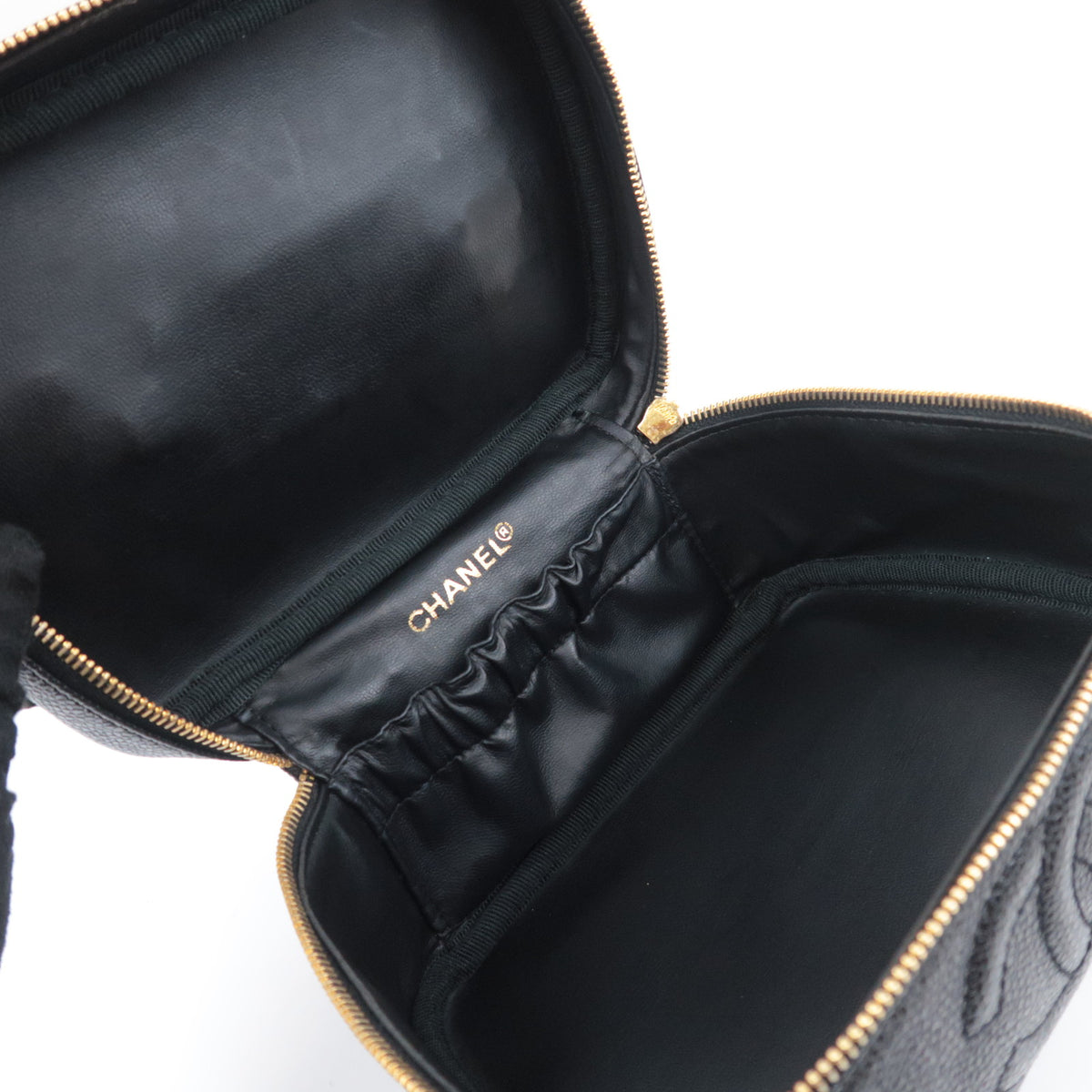 CHANEL Coco Mark Vanity Bag Caviarskin A01997