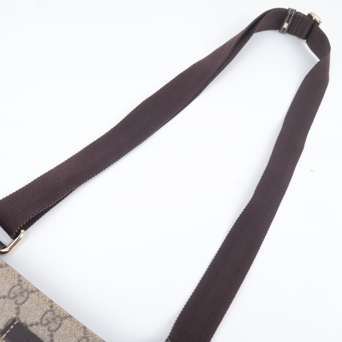 GUCCI GG Supreme Flat Shoulder Bag 201538