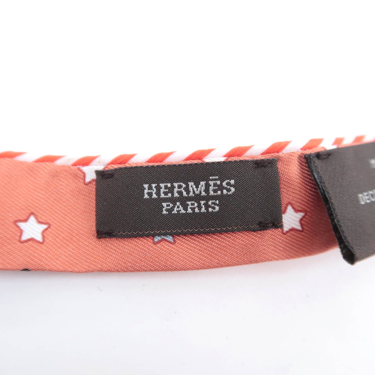 HERMES Twilly Doll Scarf Paris Station 100% Silk