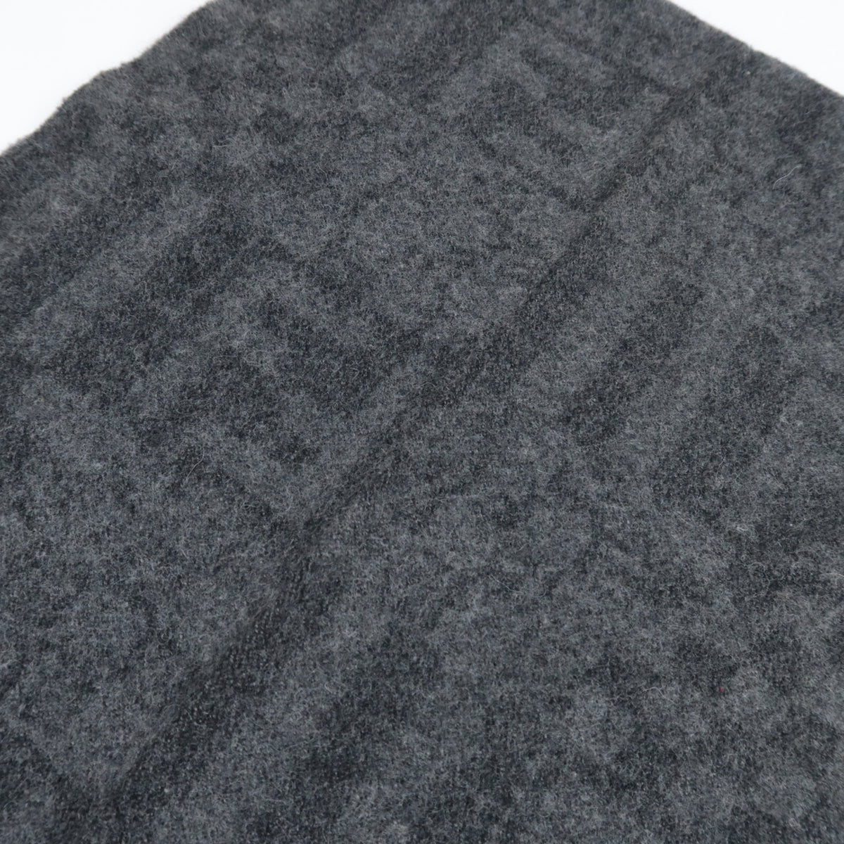 FENDI Zucca Fringe Scarf 100% Wool