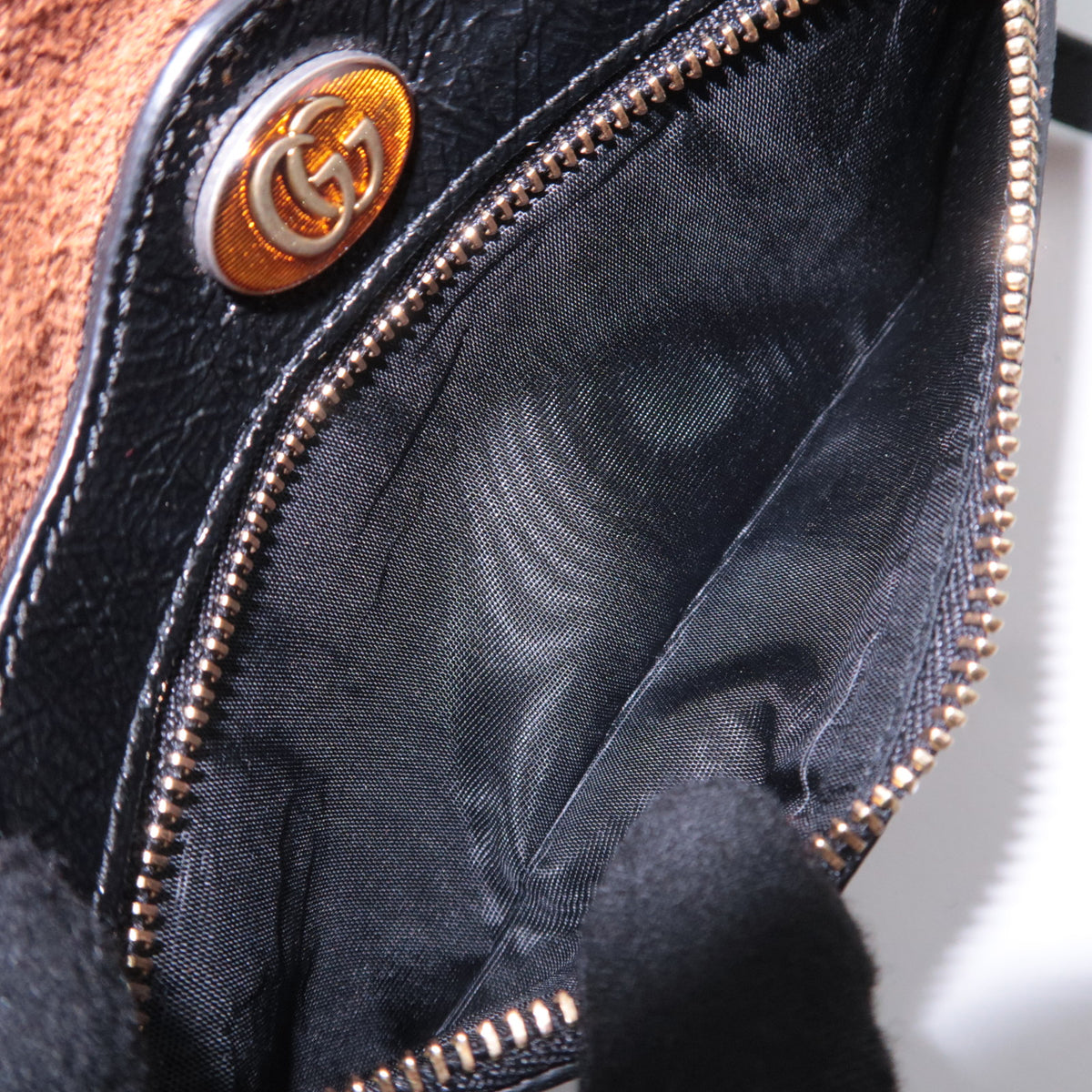 GUCCI Ophidia Sherry Suede Small Shoulder Bag 73321