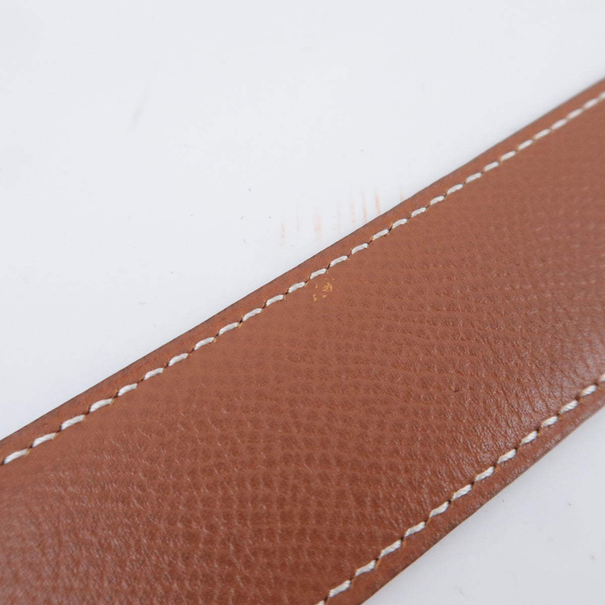 HERMES Constance H Reversible Leather Belt  Size 76 With "〇Z" Stamp Black Brown