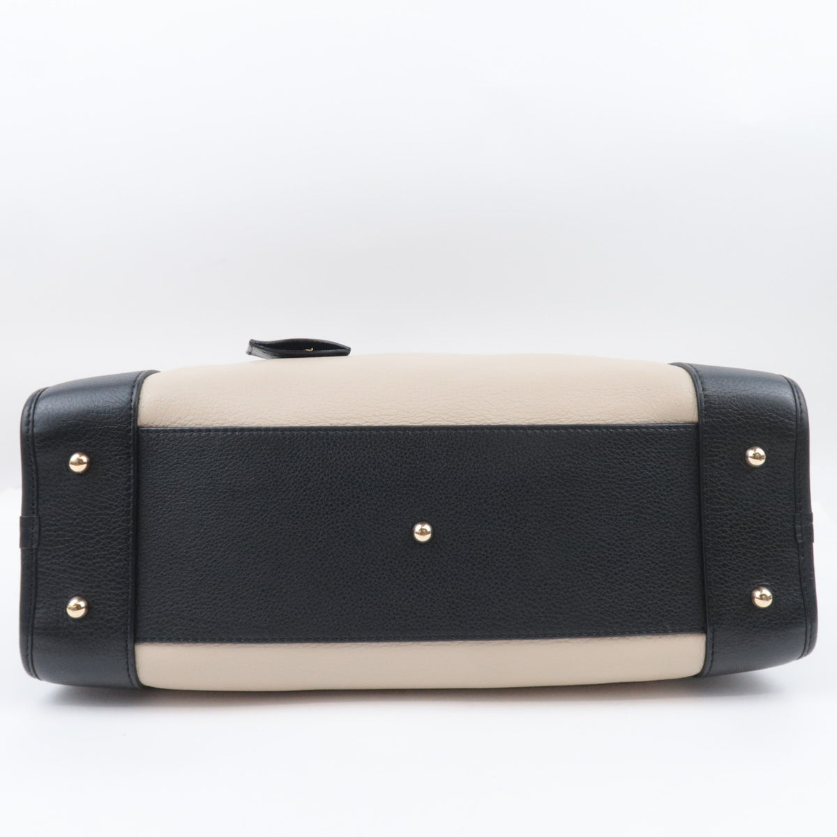 LOEWE Amazona 36 Leather Handbag Ivory Black