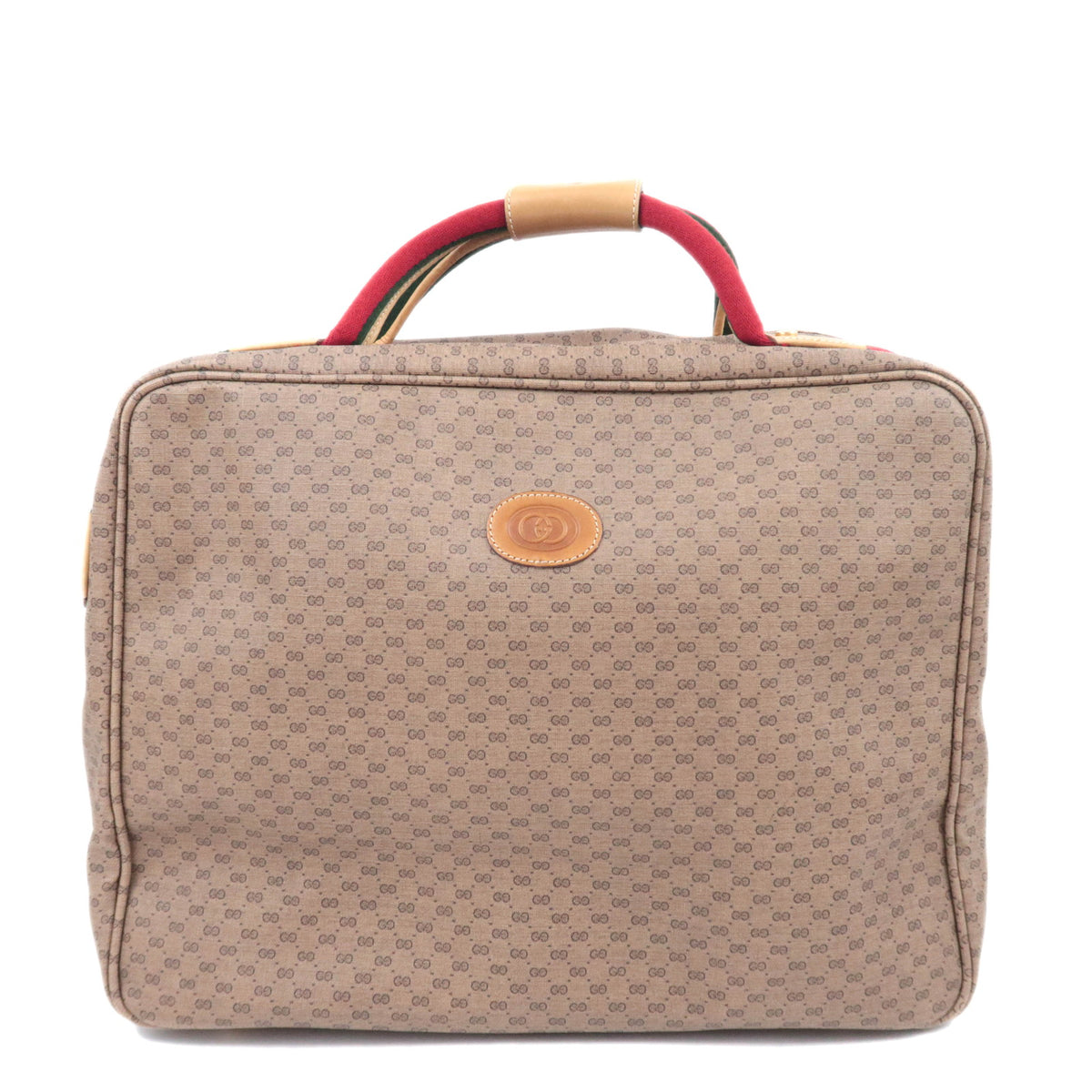 GUCCI Old Gucci Sherry Micro GG Boston Bag Beige 010.4863.3992952