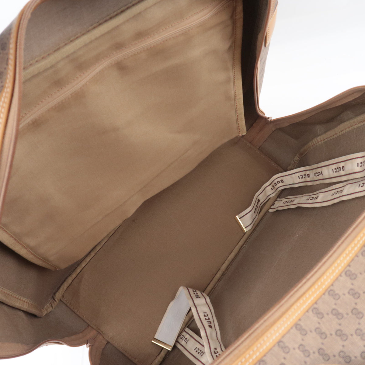 GUCCI Old Gucci Sherry Micro GG Boston Bag Beige 010.4863.39