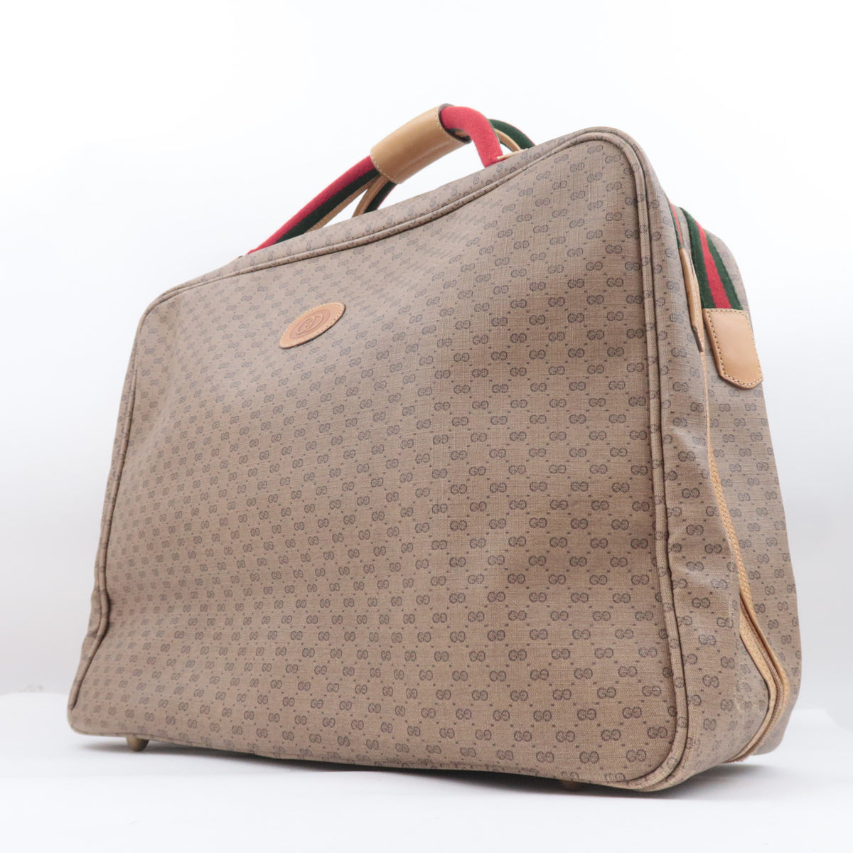 GUCCI Old Gucci Sherry Micro GG Boston Bag Beige 010.4863.39
