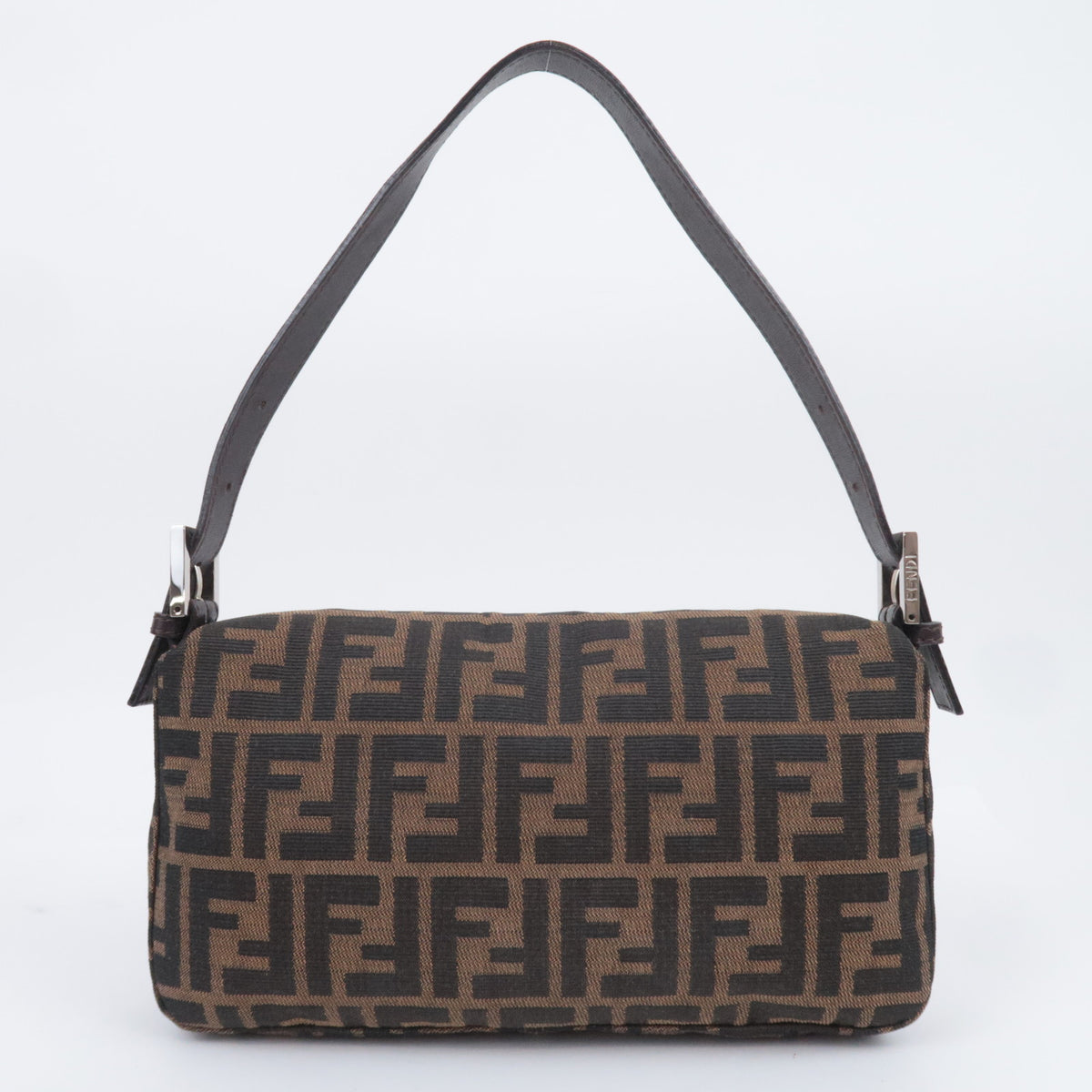 FENDI Zucca Mamma Baguette Bag Brown Black 26424