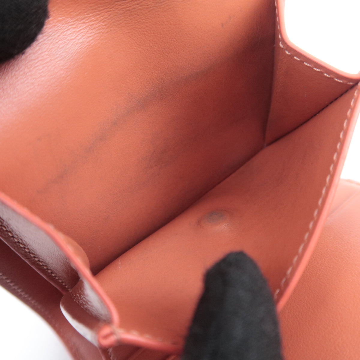 CELINE Triomphe Tri-Fold Leather Compact Wallet