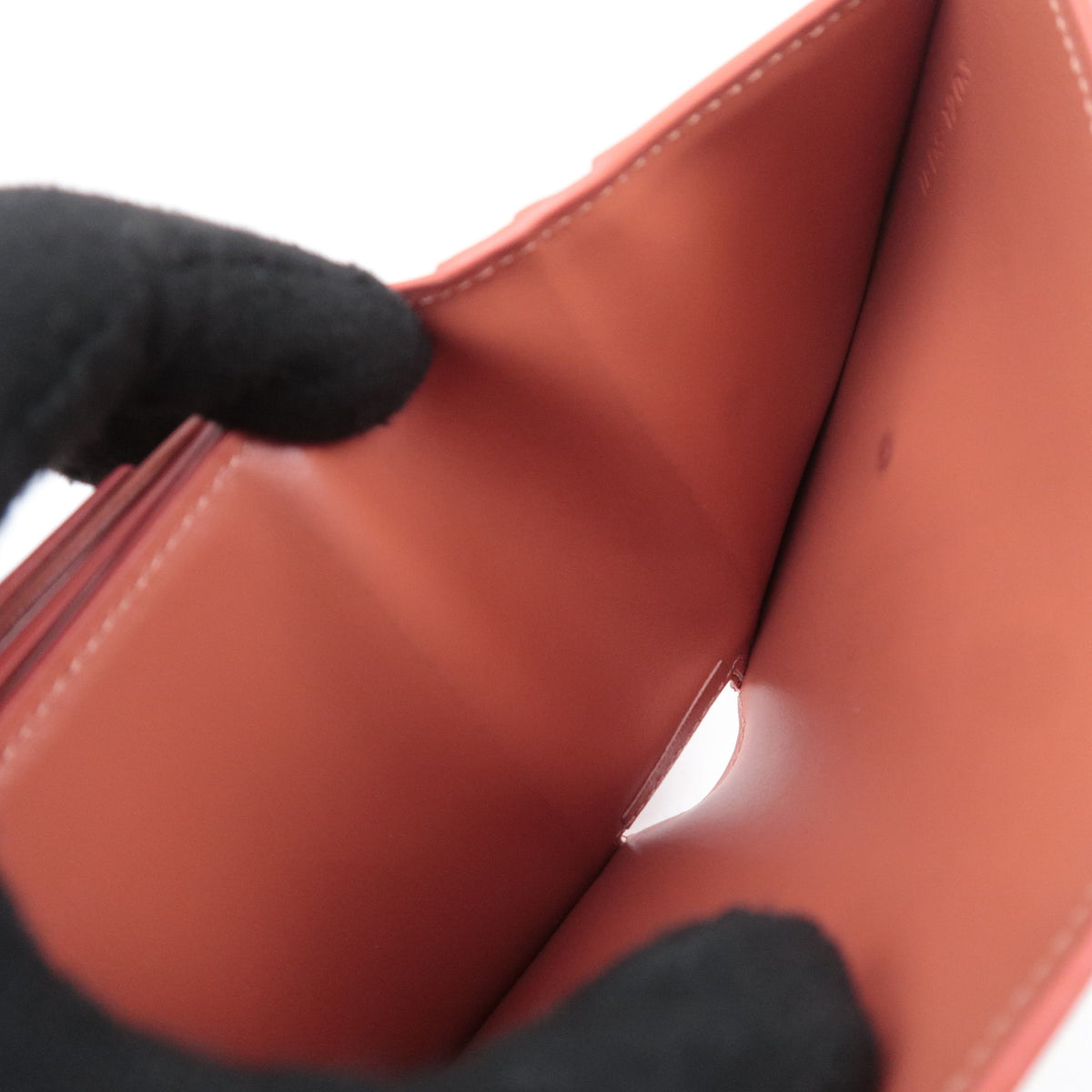 CELINE Triomphe Tri-Fold Leather Compact Wallet
