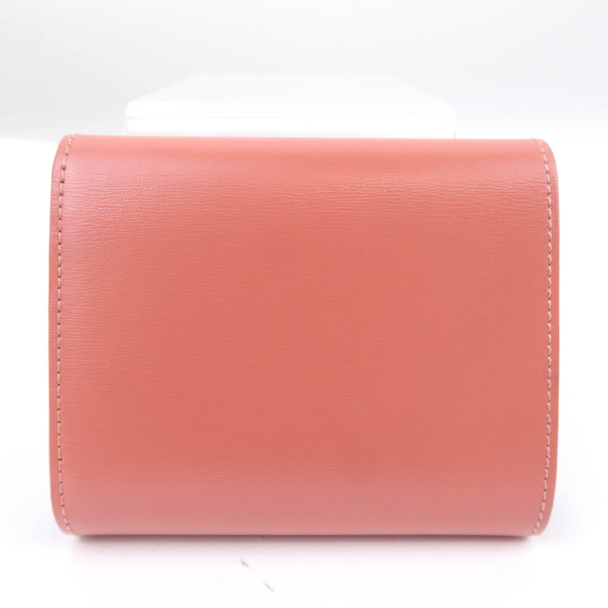 CELINE Triomphe Tri-Fold Leather Compact Wallet