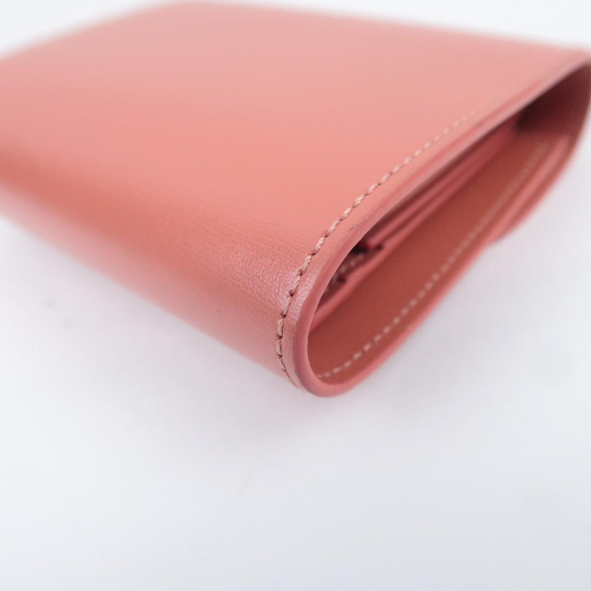 CELINE Triomphe Tri-Fold Leather Compact Wallet