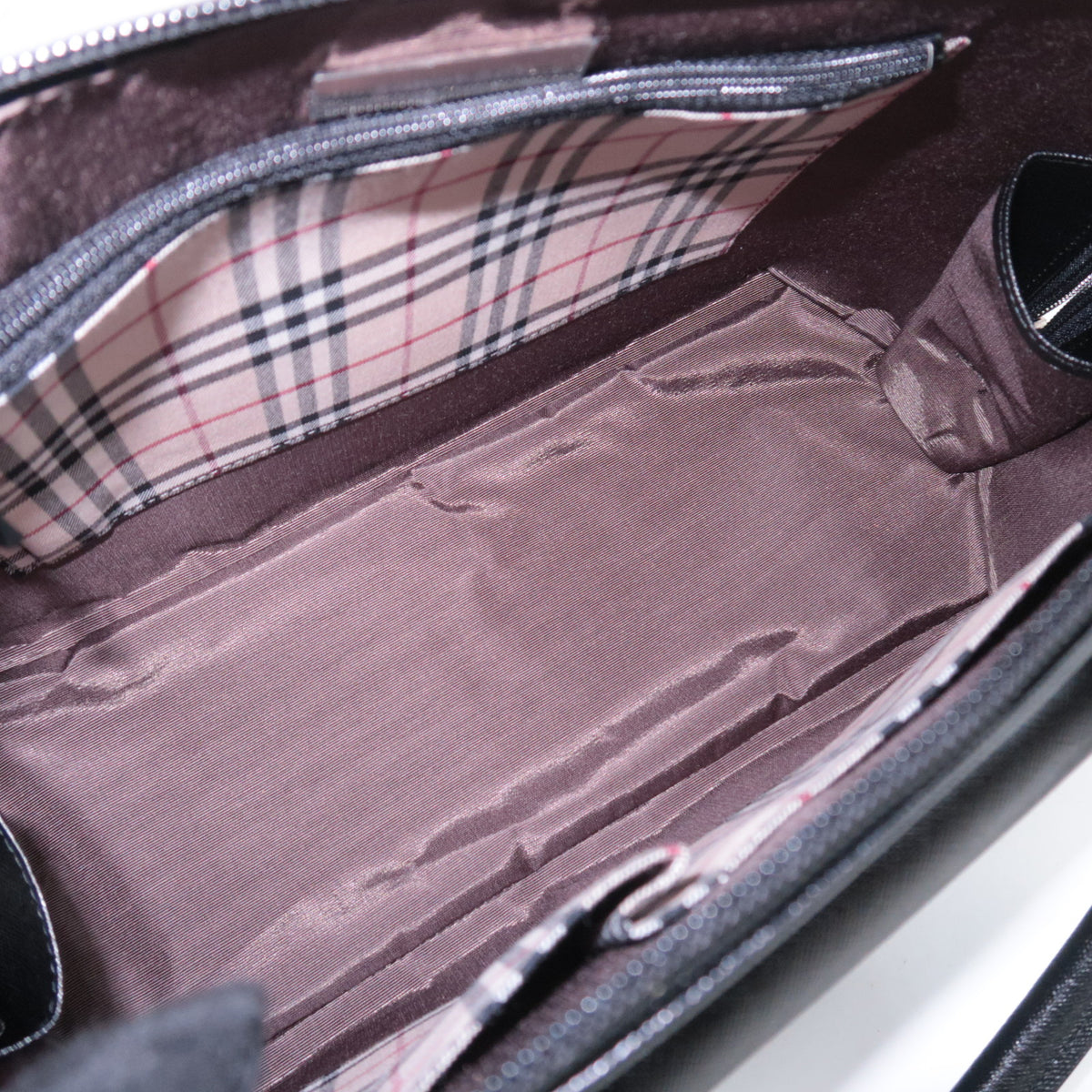 BURBERRY Leather Satchel Handbag