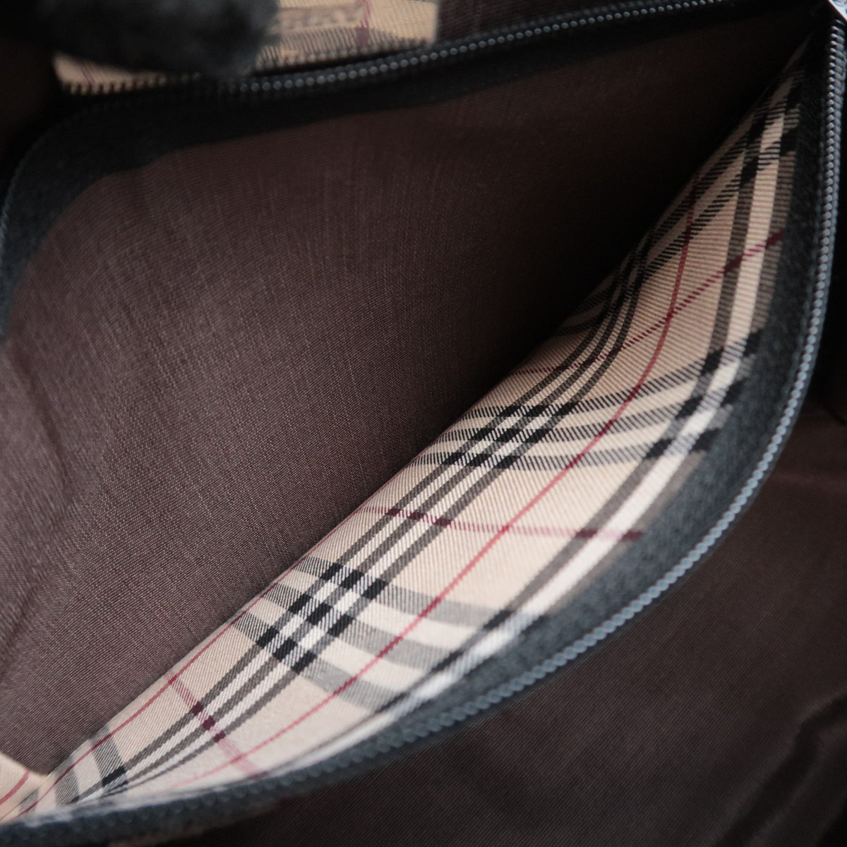 BURBERRY Leather Satchel Handbag
