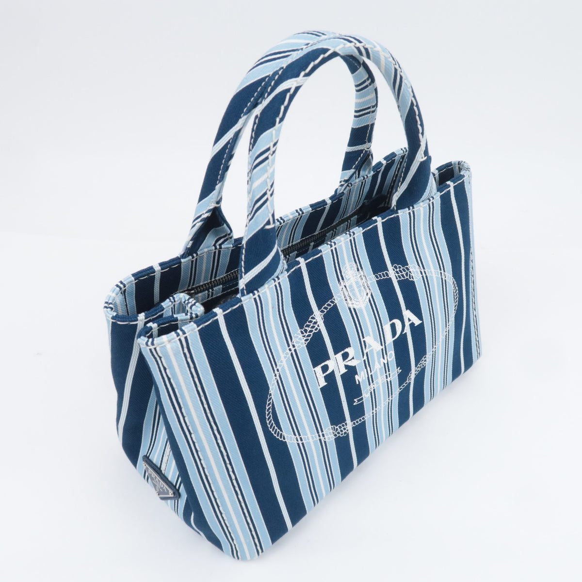 PRADA Canapa Mini 2Way Canvas Tote Bag 1BG439