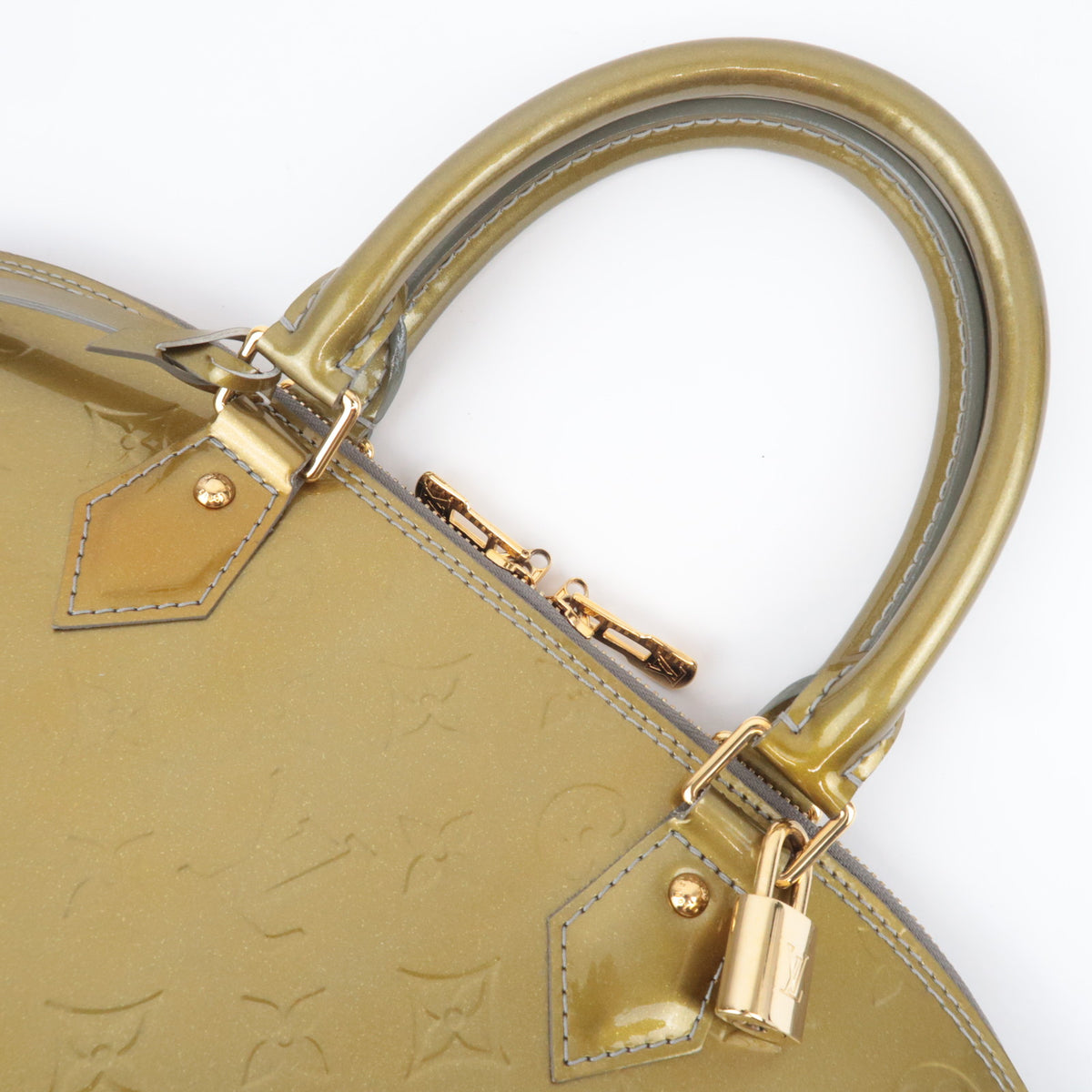 Louis Vuitton Monogram Vernis Alma GM Gris Art Deco