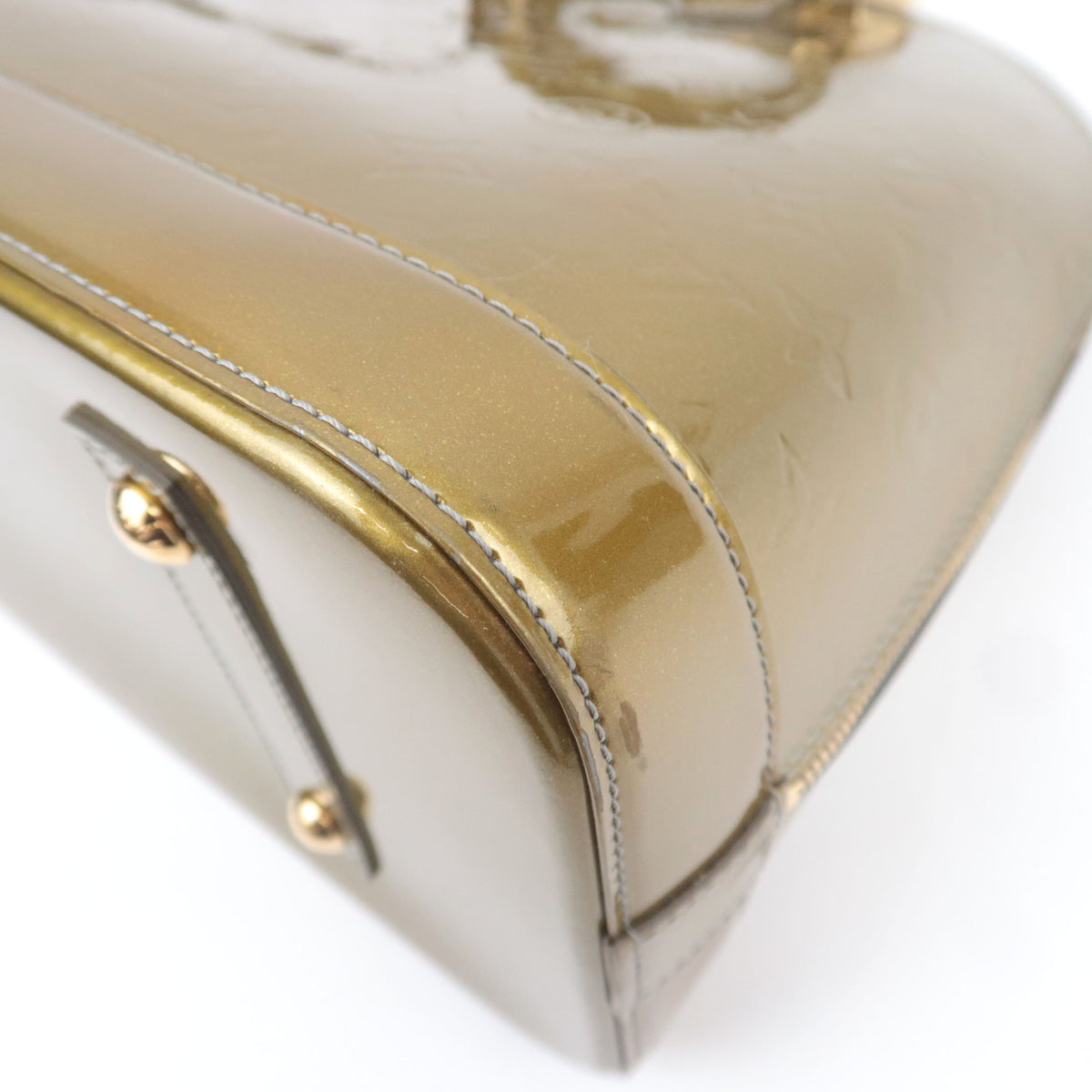 Louis Vuitton Monogram Vernis Alma GM Gris Art Deco