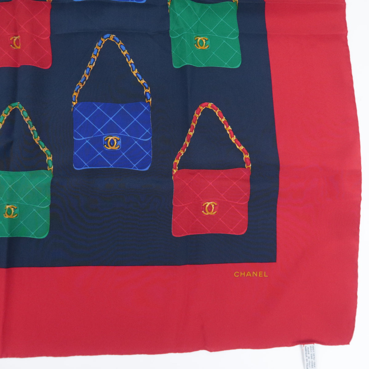 CHANEL Scarf Matelasse Handbag Print