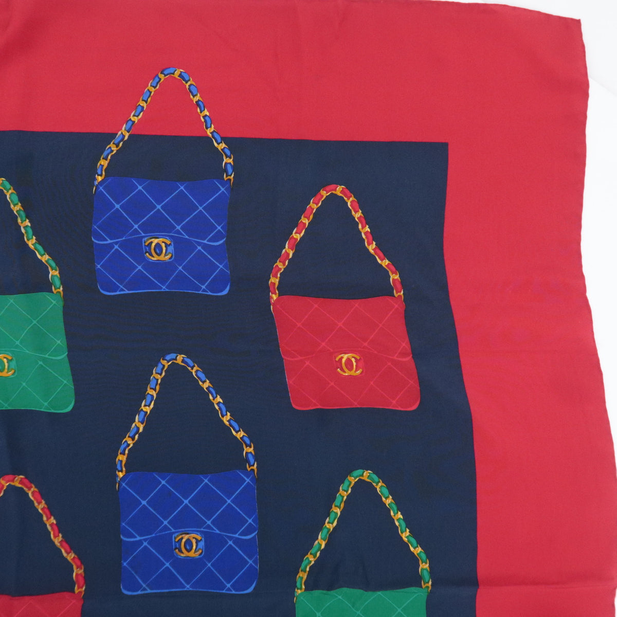 CHANEL Scarf Matelasse Handbag Print
